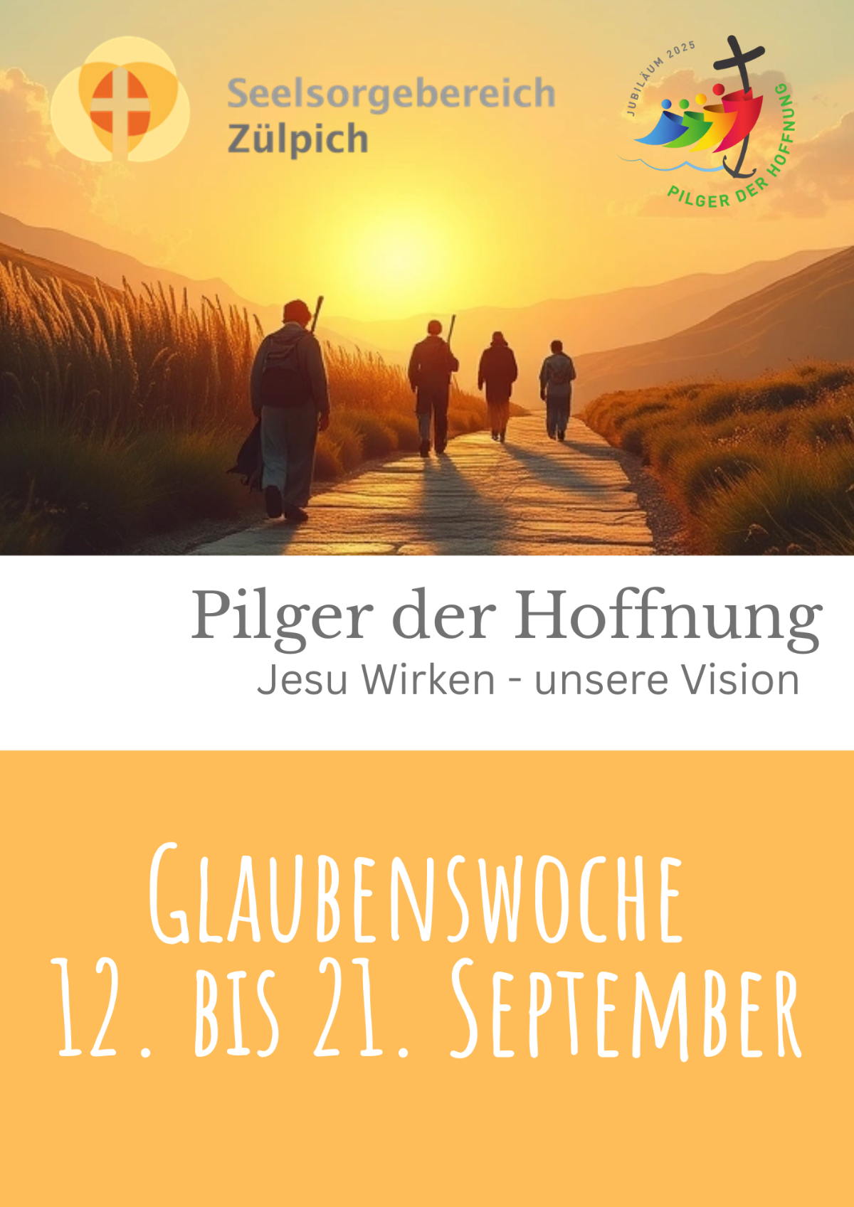 Glaubenswoche - Stellwand Kirchen