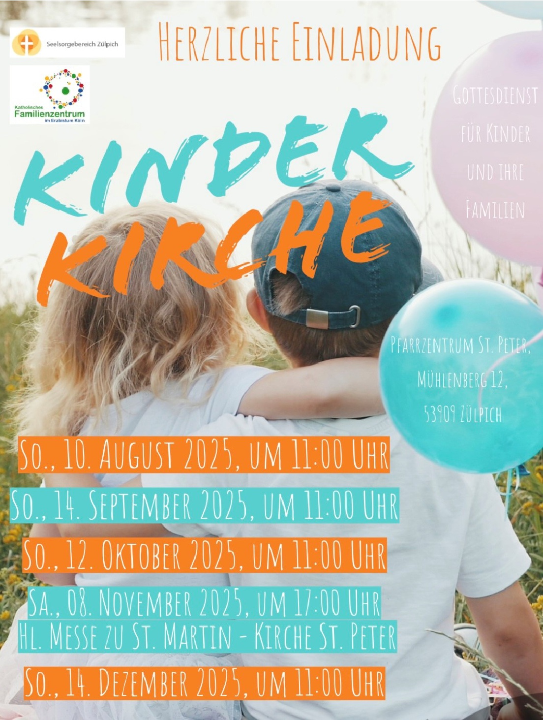 Kinderkirche - Plakat 2. Halbjahr