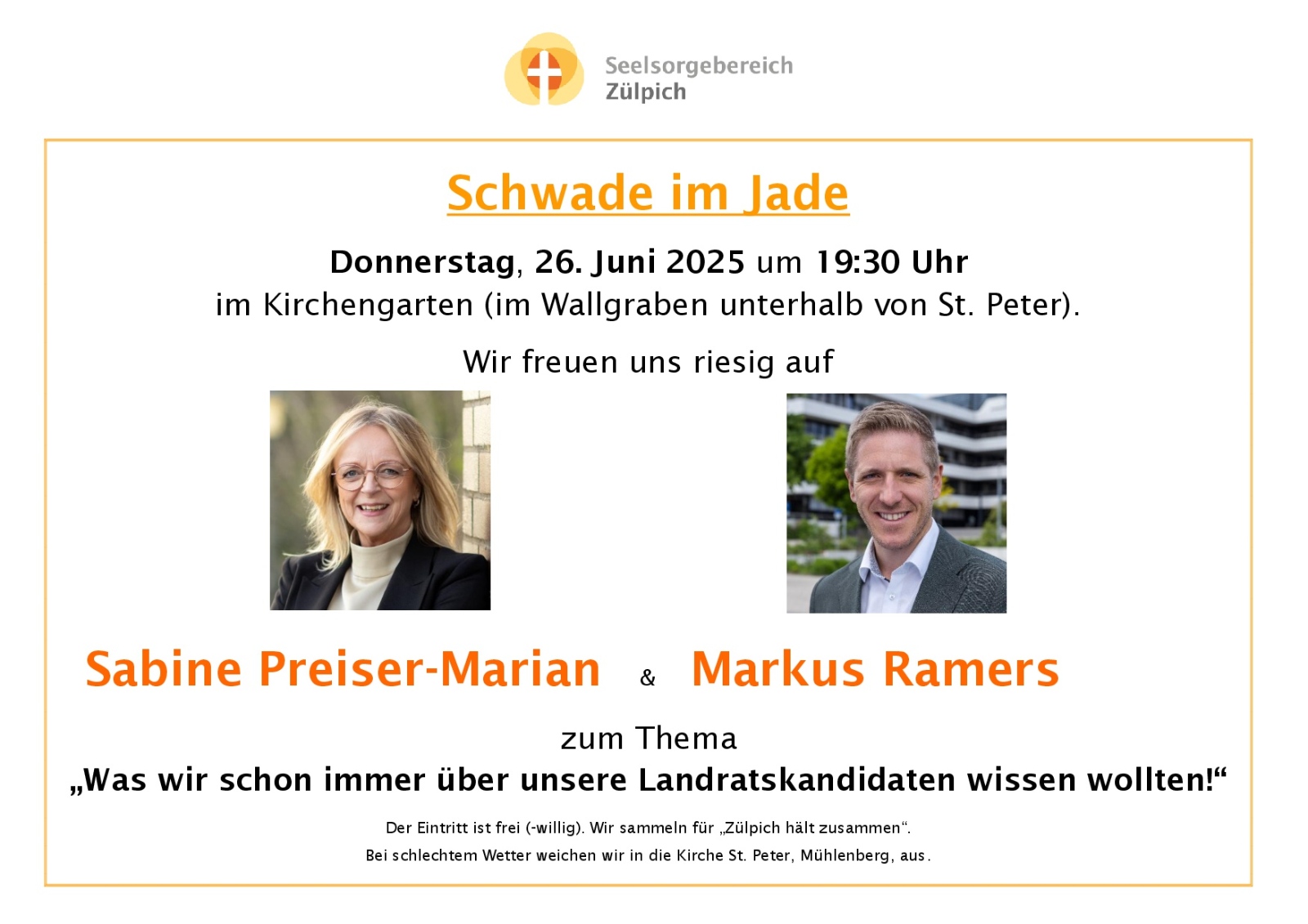 Schwade im Jade - Plakat Landtagskandidaten